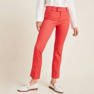 Anthropologie Essential Slim Trouser Windowpane